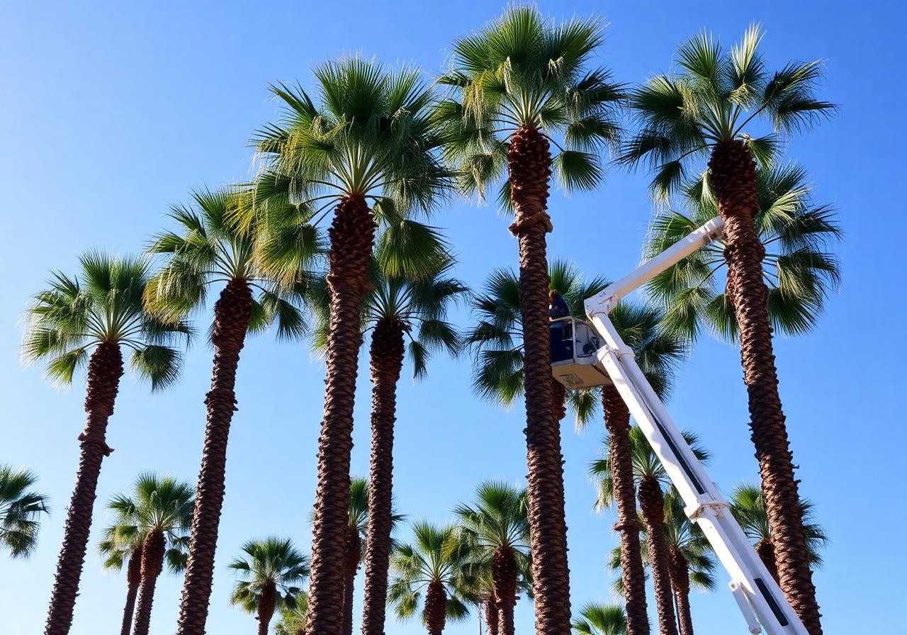 Palm Tree Trimming